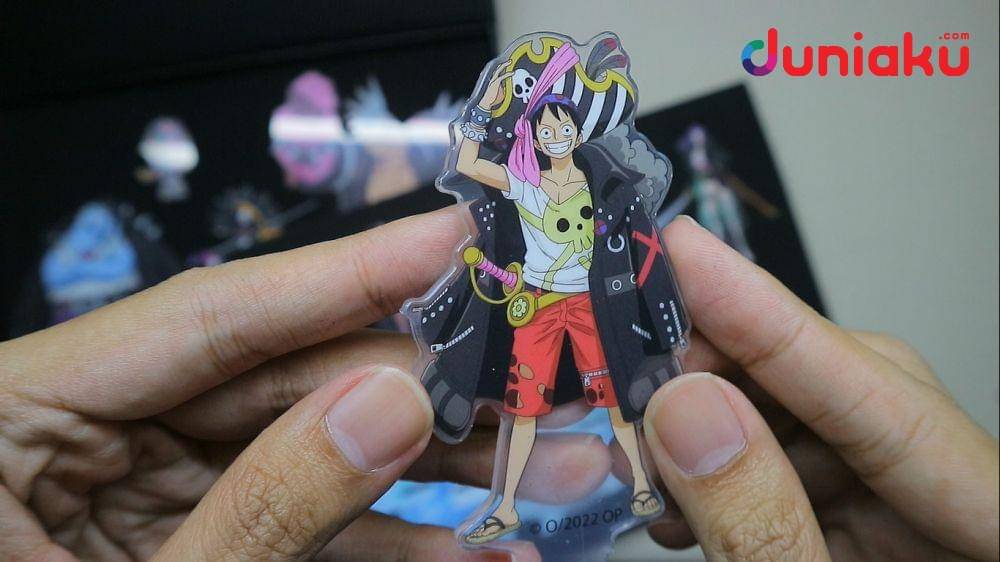 Detail akrilik Luffy (duniaku.com/Dimas Ramadhan)