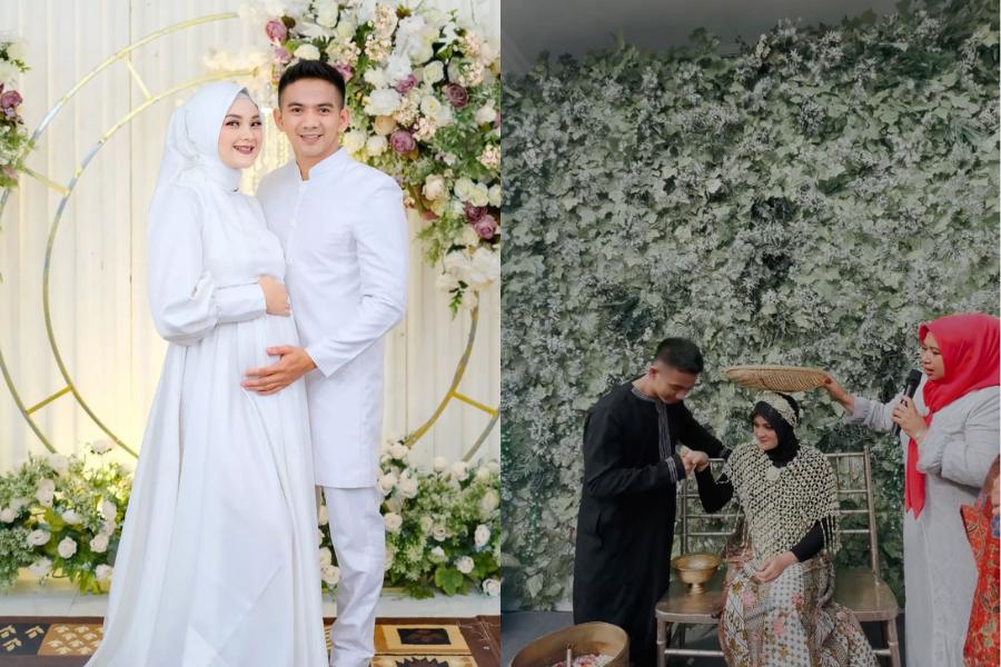 9 Dekorasi Syukuran 7 Bulanan Kehamilan Istri Ridho DA, Syahdu Banget!