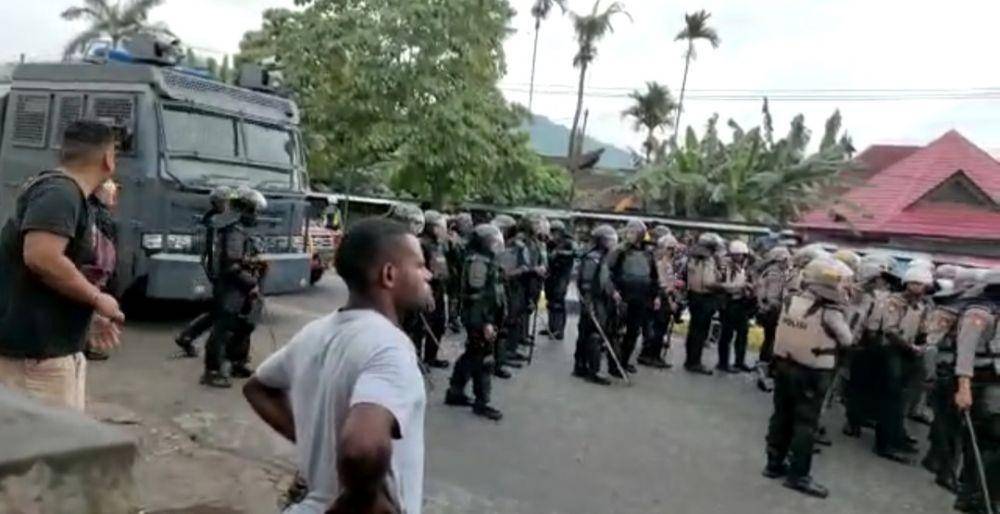 Personil Kepolisian saat disiagakan, IDN Times/ istimewa