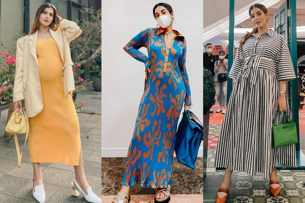 9 Ide OOTD Ibu Hamil ala Tasya Farasya, Feminin Banget!