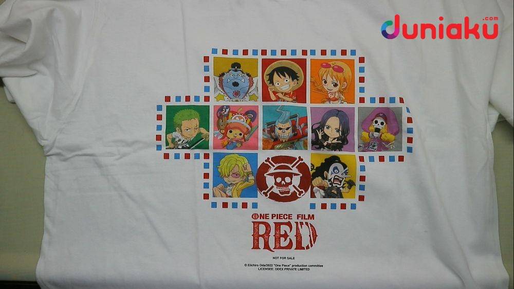 Kaos One Piece Film: Red (duniaku.com/Dimas Ramadhan)