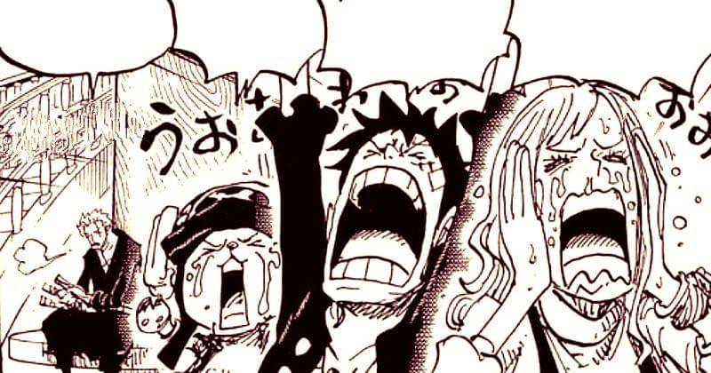 Nami, Luffy, dan Chopper mengkhawatirkan Vivi. (mangaplus.shueisha.co.jp/One Piece)