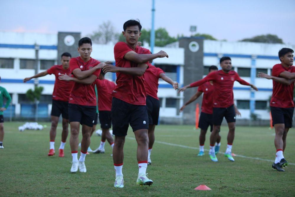Timnas Indonesia menjalani latihan di Bandung. (pssi.org)