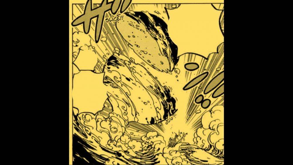 Zoro memotong air di One Piece 1060. (Dok. Shueisha/One Piece)