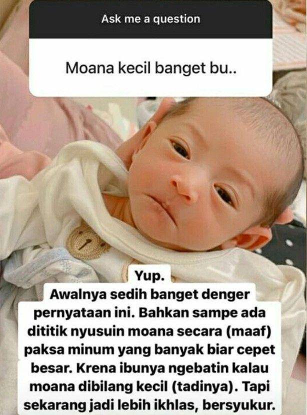potret baby Moana (Instagram.com/riaricis1795)