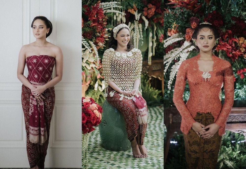 9 Kebaya dan Makeup Siraman Amanda Khairunnisa, Anggun Maksimal