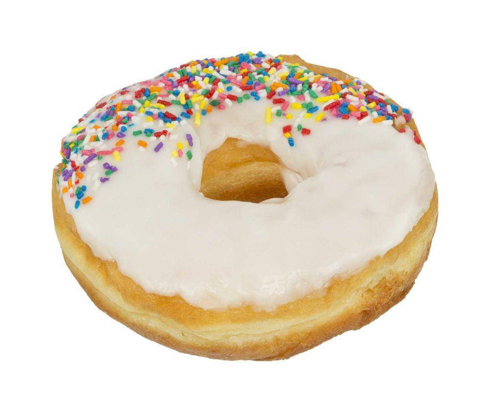 ilustrasi donat glaze vanila (pixabay.com/WikimediaImages)