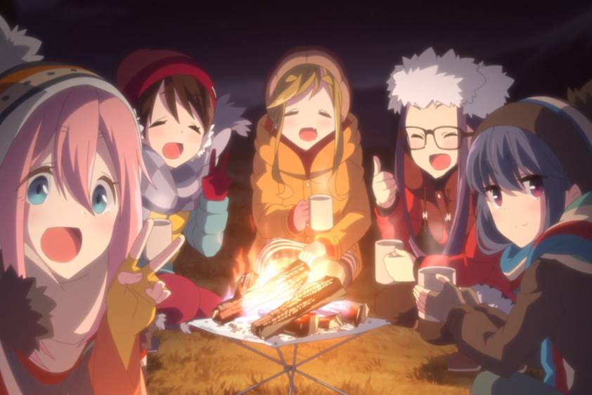 para karakter Yuru Camp (dok. C-Station/Yuru Camp)