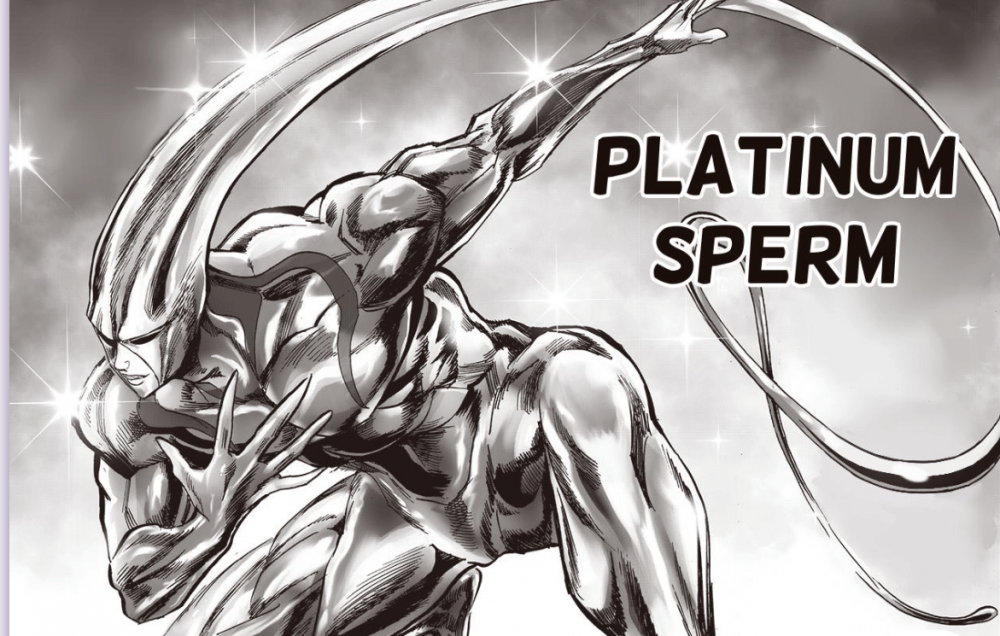 Wujud Black Sperm menjadi Platinum Sperm (dok. Shueisha/ One Punch Man)