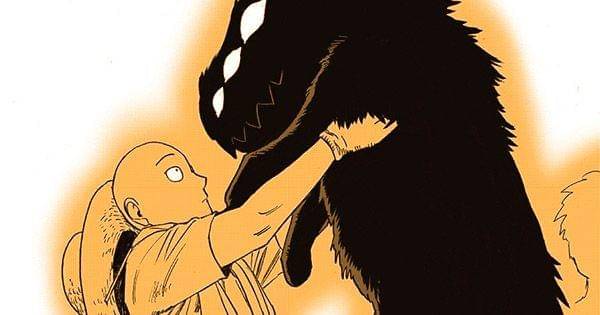 Saitama mengangkat Rover  ( tonarinoyj.jp/One Punch-Man )