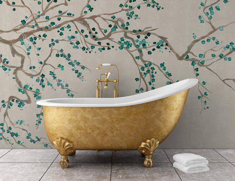 Bathroom wallpaper (feathr.com)
