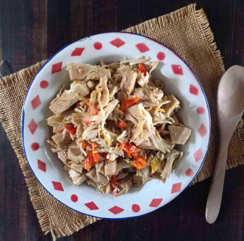 nangka tumis teri pedas (yummy.co.id/chalista)