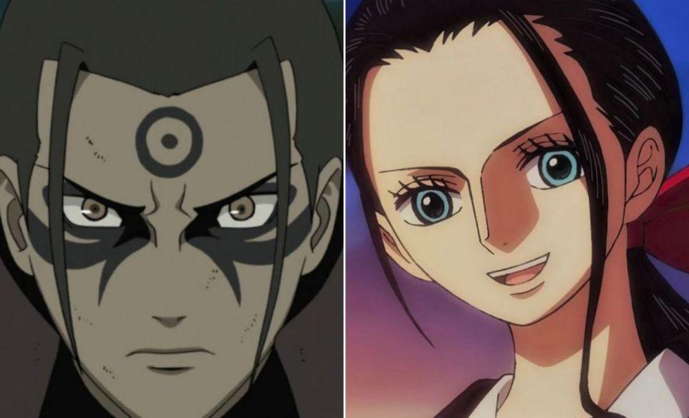 Hashirama dan Robin. (Dok. Pierrot/Naruto Shippuden | Toei Animation/One Piece)