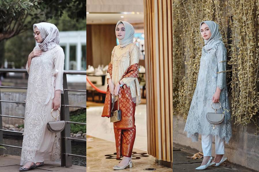 Outfit brokat Shella Alaztha. (instagram.com/shellaalaztha)