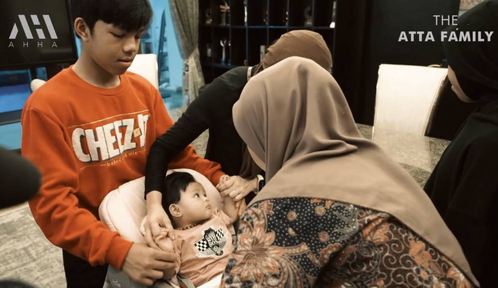 momen Gen Halilintar di rumah Ameena (youtube.com/AttaHalilintar)