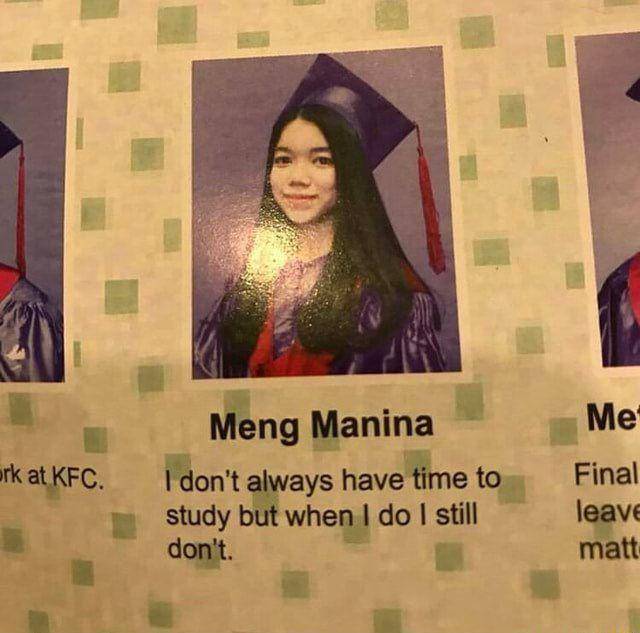 kata-kata 'savage' di buku tahunan (twitter.com/yearbookmeme)