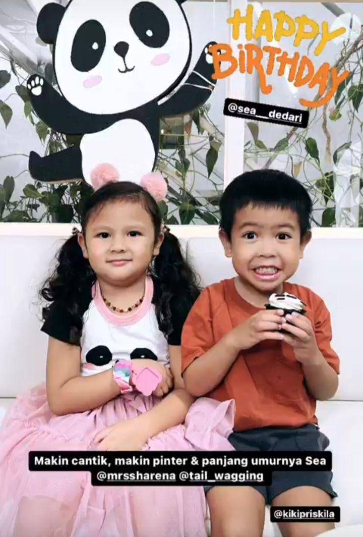 potret ultah ke-4 Sea Dedari (instagram.com/alvinvalentinos)