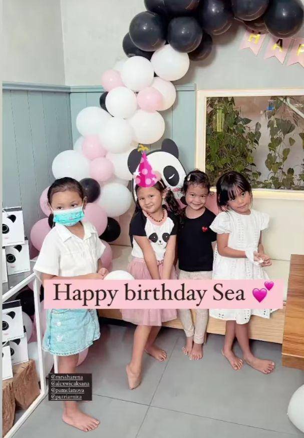 potret ultah ke-4 Sea Dedari (instagram.com/mrssharena)