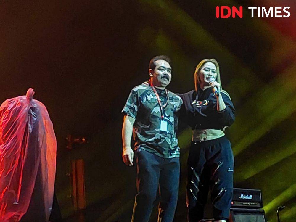 Inul Daratista dan Adam Suseno Day 1 di Gambir Expo, pada Jumat (23/9/2022)