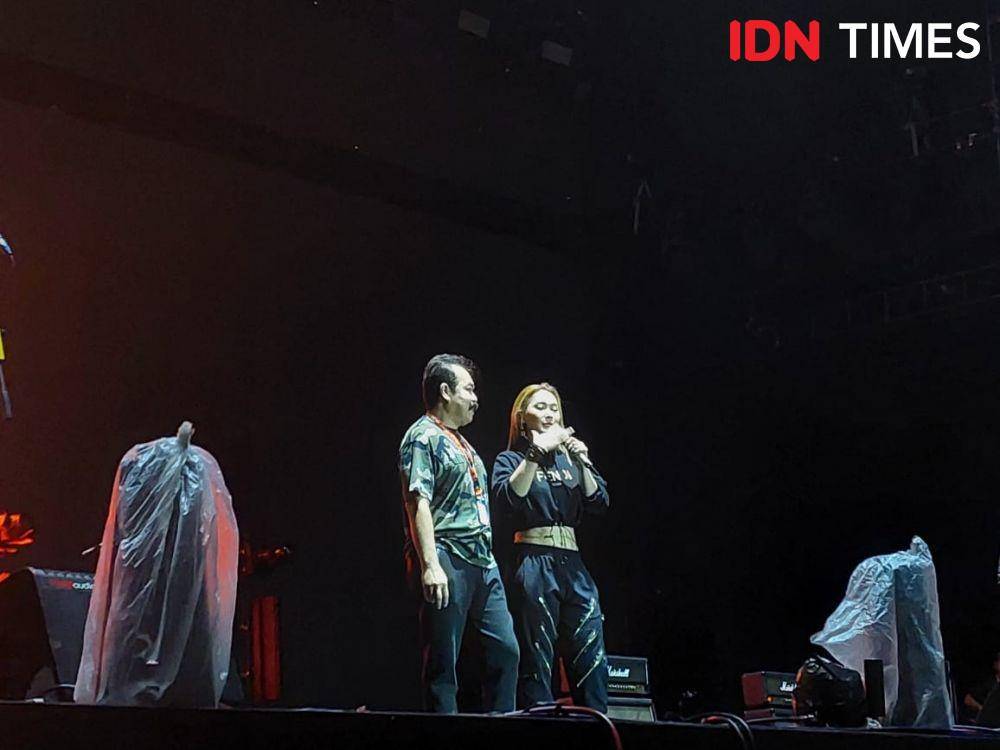 Inul Daratista dan Adam Suseno Day 1 di Gambir Expo, pada Jumat (23/9/2022)