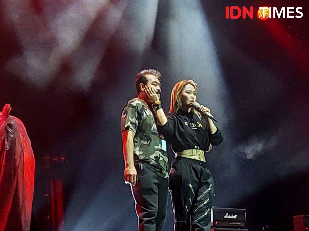Inul Daratista dan Adam Suseno Day 1 di Gambir Expo, pada Jumat (23/9/2022)