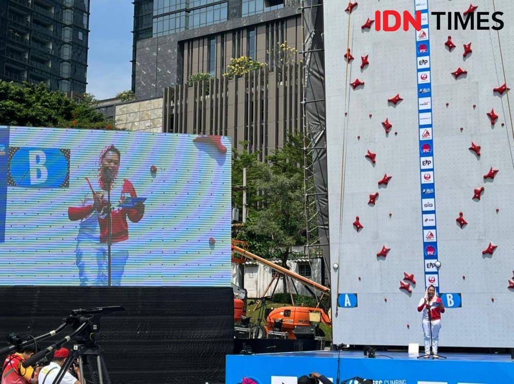 Ketua Umum Federasi panjat Tebing indonesia , Yenny Wahid (IDN Times/Margith juita Damanik)