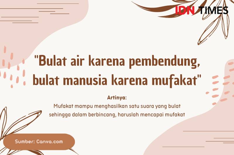 peribahasa tentang kerja sama (IDN Times/Fria Sumitro)
