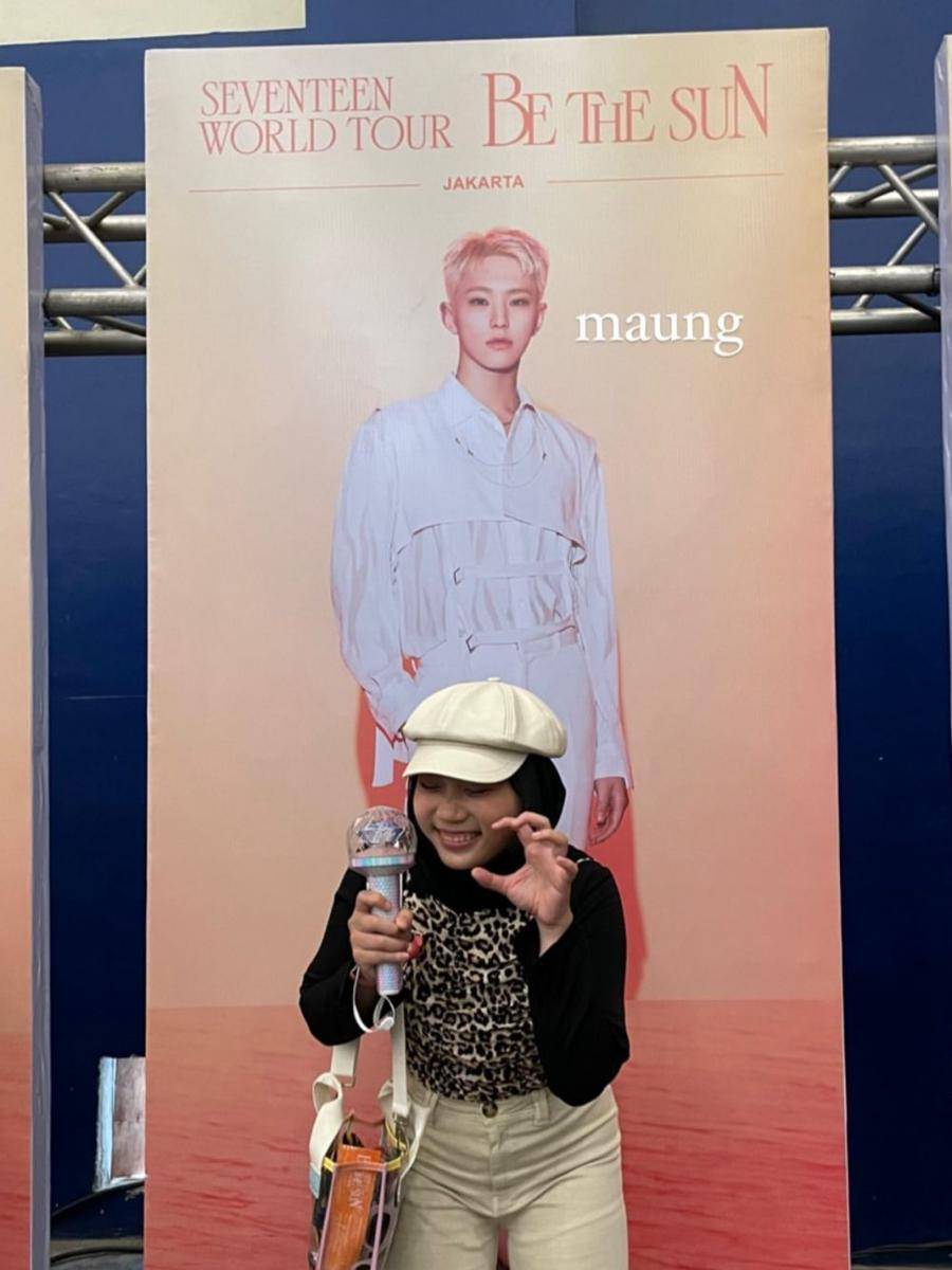 potret Zara menghadiri konser 'Be The Sun' Seventeen (instagram.com/camilliazr)
