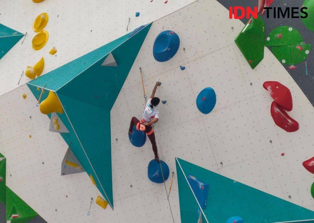 Kualifikasi nomor lead IFSC World Cup 2022, Minggu (25/9/2022). (IDN Times/Tino).
