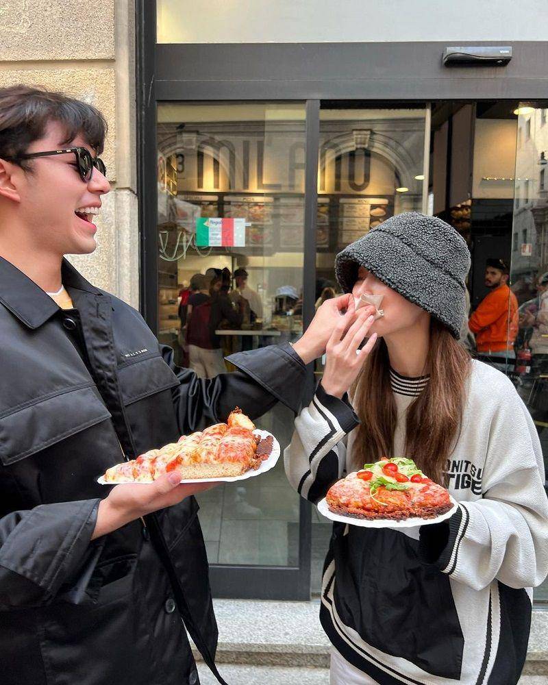 potret kebersamaan Baifern dan Nine Naphat di Italy(instagram.com/baifernbah)