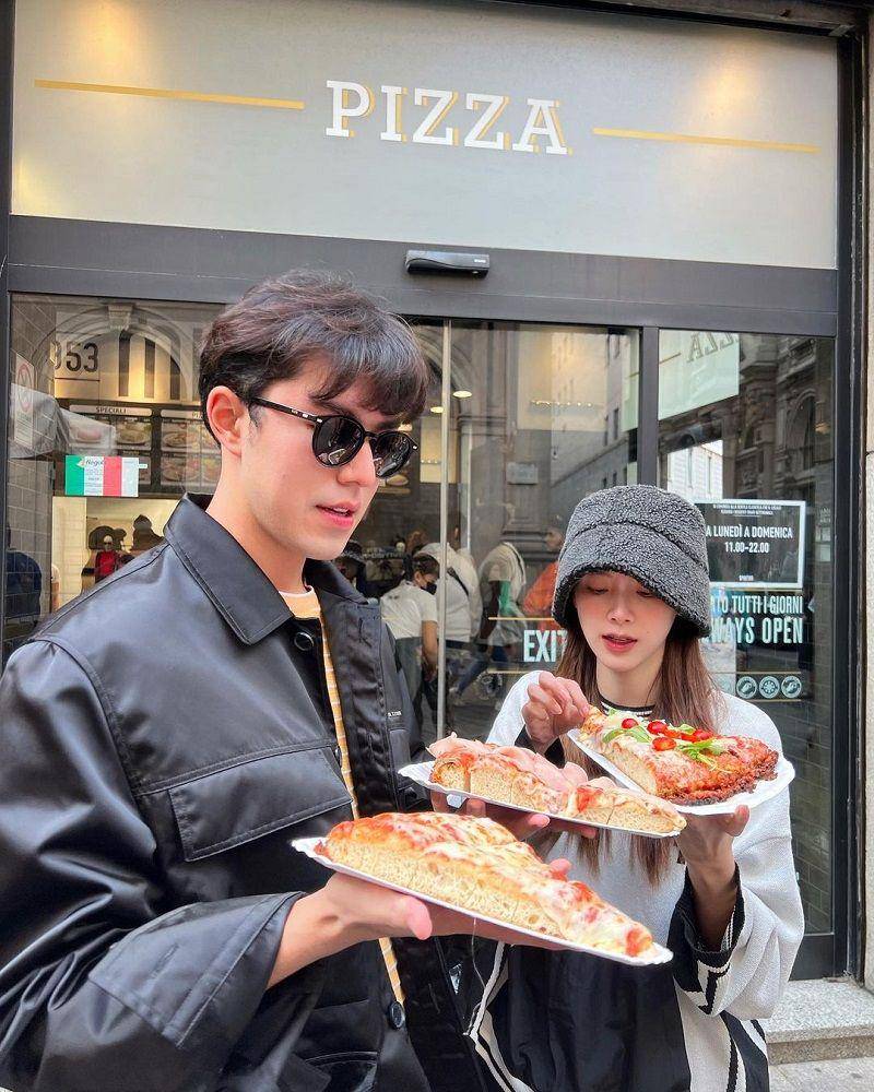 potret kebersamaan Baifern dan Nine Naphat di Italy(instagram.com/baifernbah)