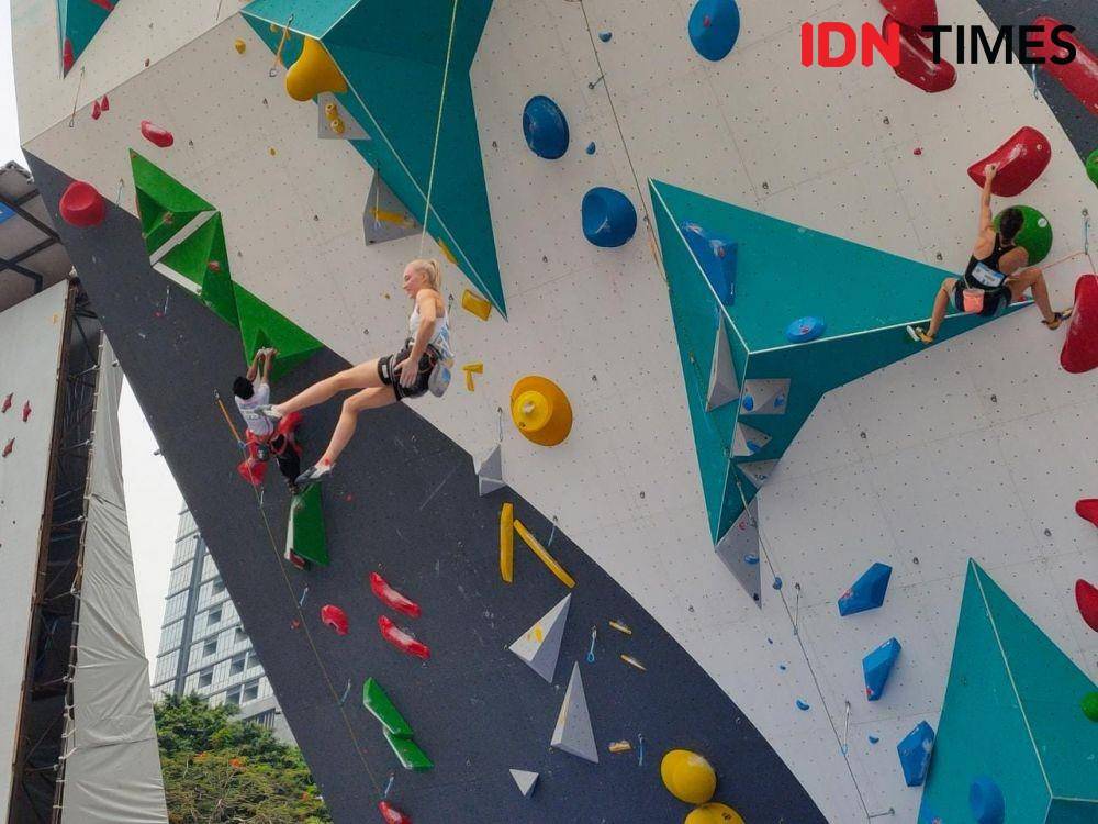 Kualifikasi nomor lead IFSC World Cup 2022, Minggu (25/9/2022). (IDN Times/Tino).