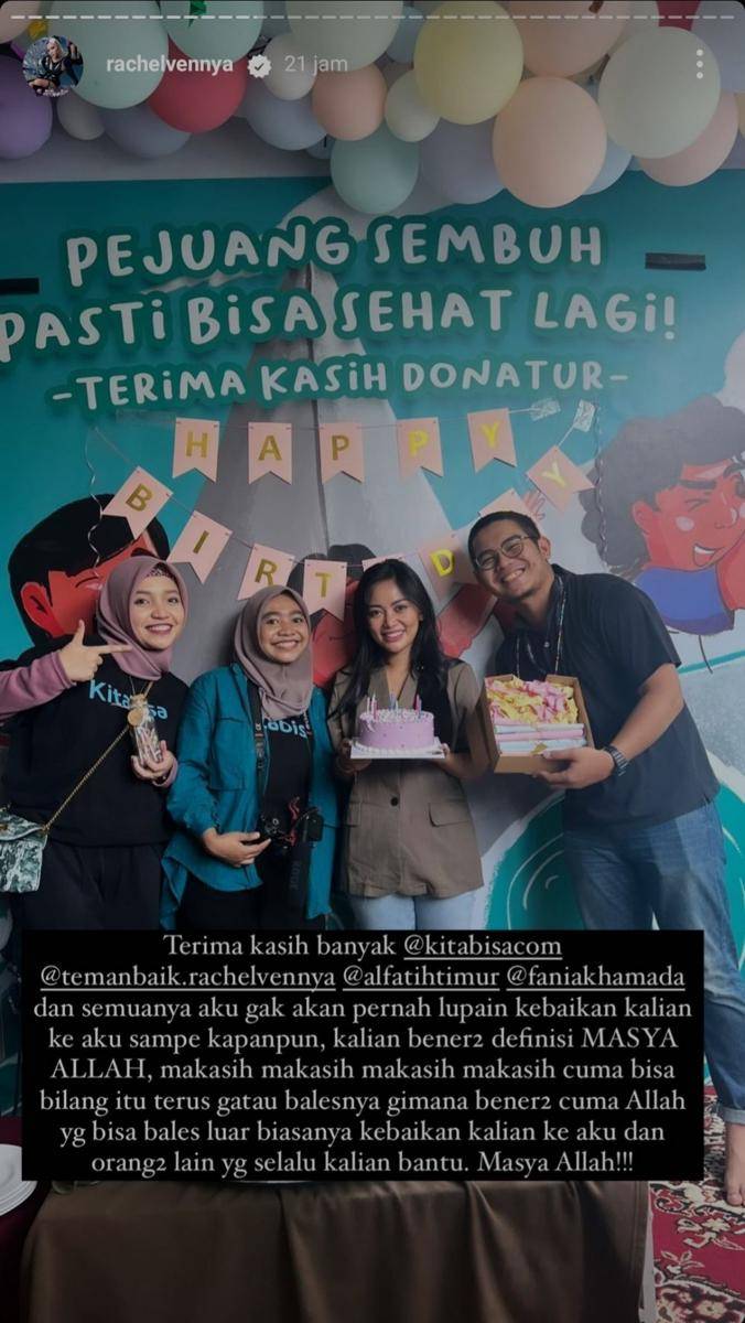 Momen ultah Rachel Vennya (instagram.com/rachelvennya)