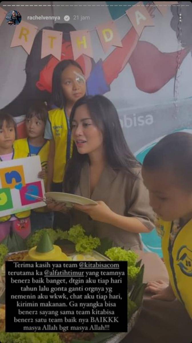 Momen ultah Rachel Vennya (instagram.com/rachelvennya)