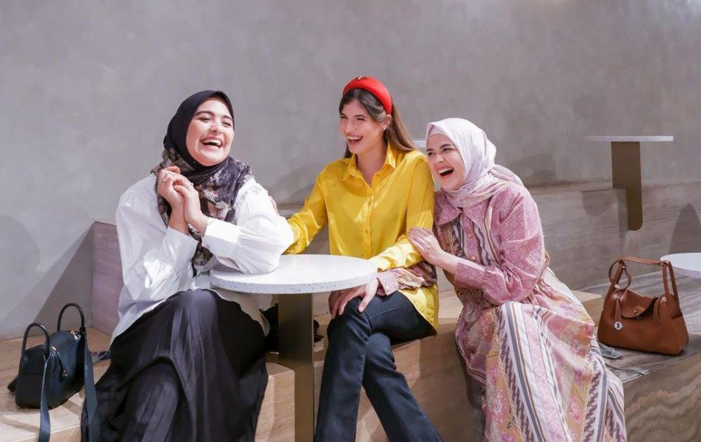 9 Momen Triple Bestie Cut Meyriska, Vebby Palwinta dan Mikaila Patritz