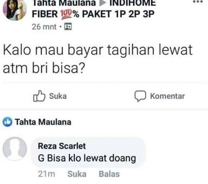 status FB kocak meminta informasi (instagram.com/lucukok_)