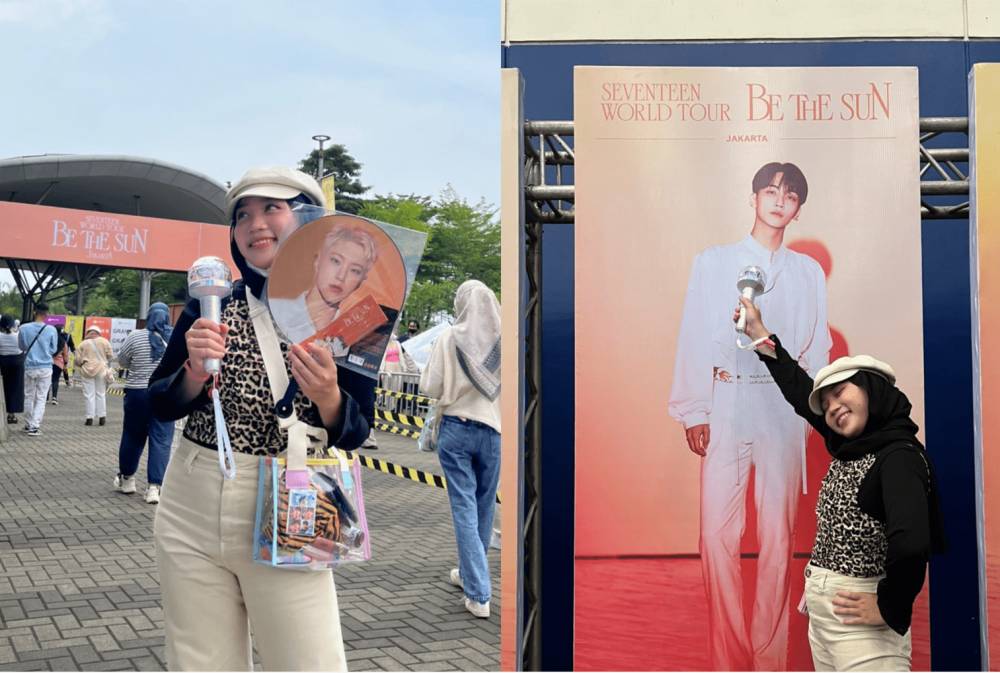potret Zara menghadiri konser 'Be The Sun' Seventeen (instagram.com/camilliazr)