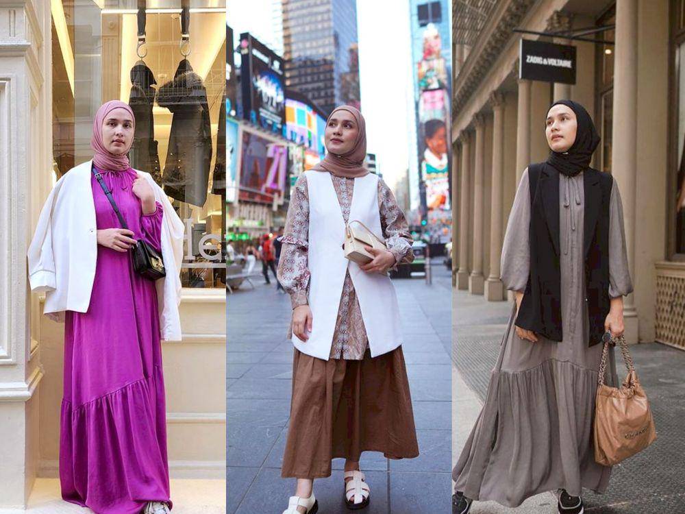 potret OOTD Dwi Handa saat liburan di New York (instagram.com/dwihandaanda)