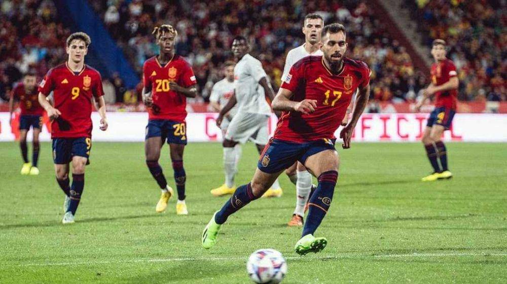 Spanyol vs Swiss (instagram.com/borjaiglesias9)