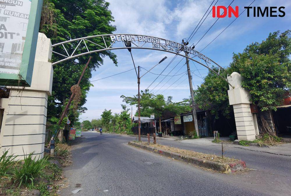 Lokasi kejadian ledakan di asrama Brimob Sukoharjo. (IDN Times/Larasati Rey)