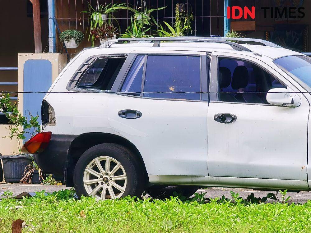 Lokasi kejadian ledakan di asrama Brimob Sukoharjo. (IDN Times/Larasati Rey)