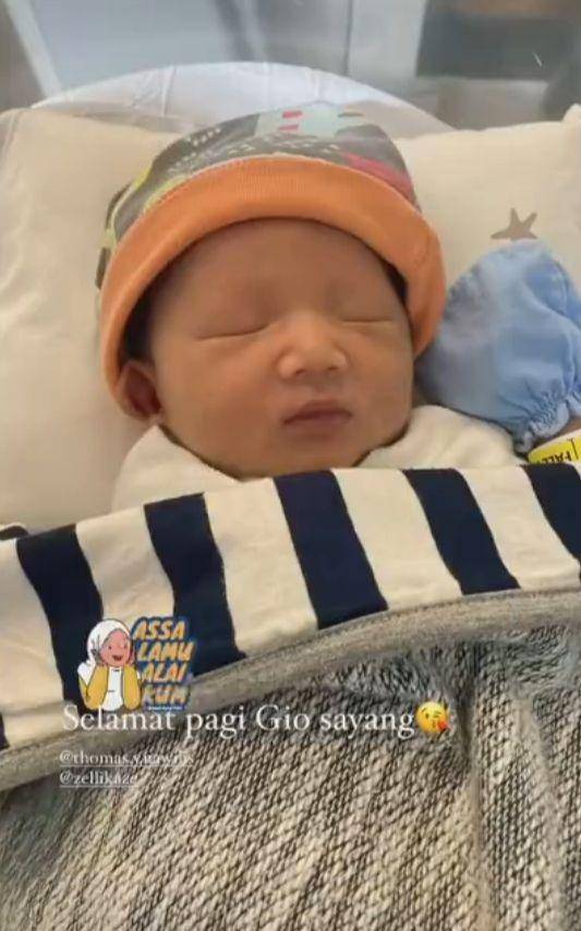 potret Zellika melahirkan anak kedua (instagram.com/thomas.y.nawilis)