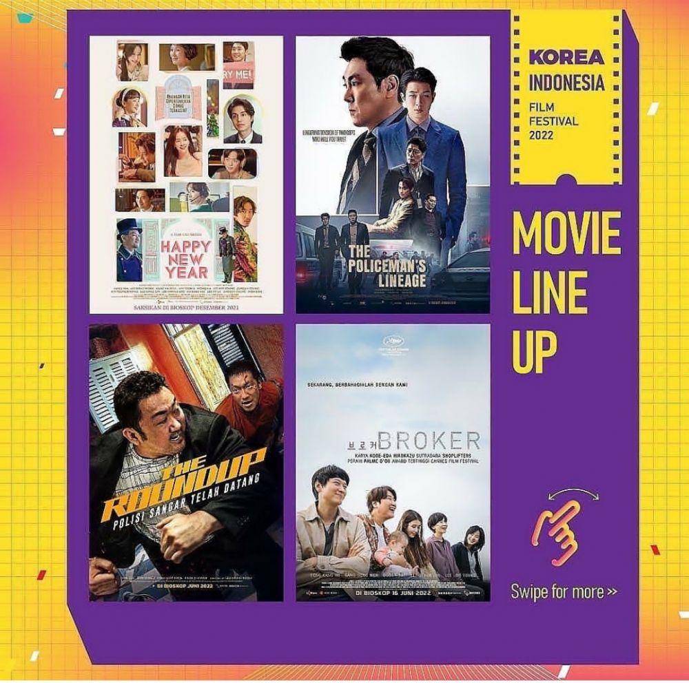 potret movie line up di Korea Indonesia Film Festival (instagram.com/kcc.id)