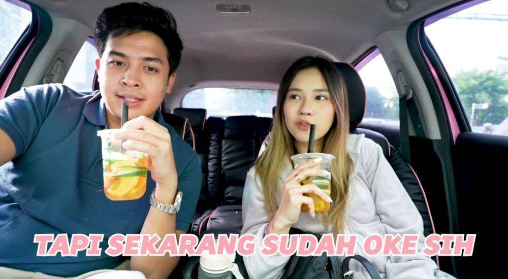 Jessica Jane dan Jerome mukbang nasi padang. (youtube.com/Jessica Jane)