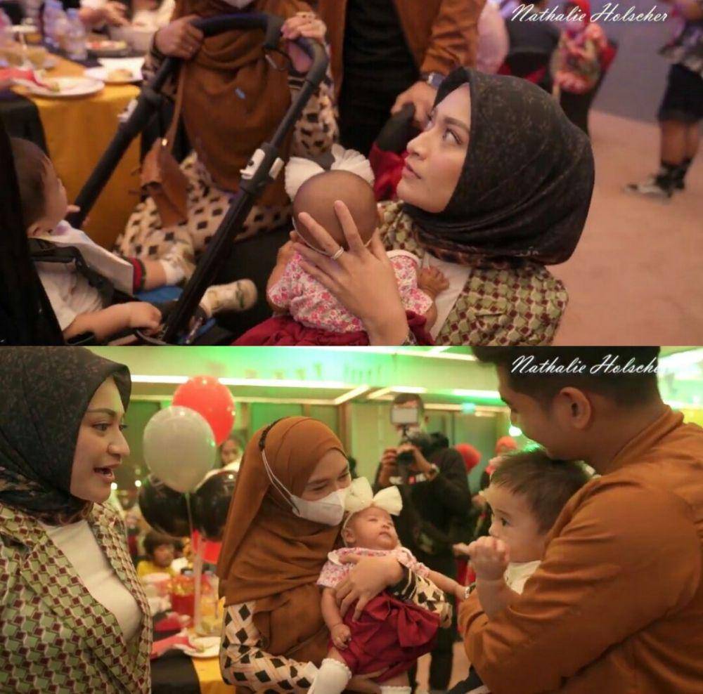 Nathalie Holscher dan Adzam di ulang tahun Air Rumi (youtube.com/NATHALIE HOLSCHER)