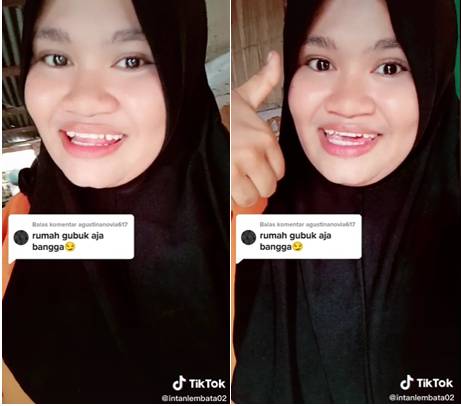 Intan Lembata ketika mengajarkan untuk pandai bersyukur. (tiktok.com/@intanlembata1)