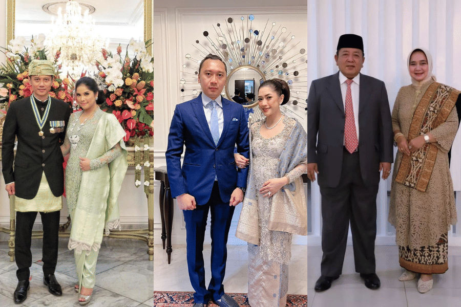 9 Inspirasi Kebaya Kurung ala Istri Pejabat, Memukau Pakai Selendang