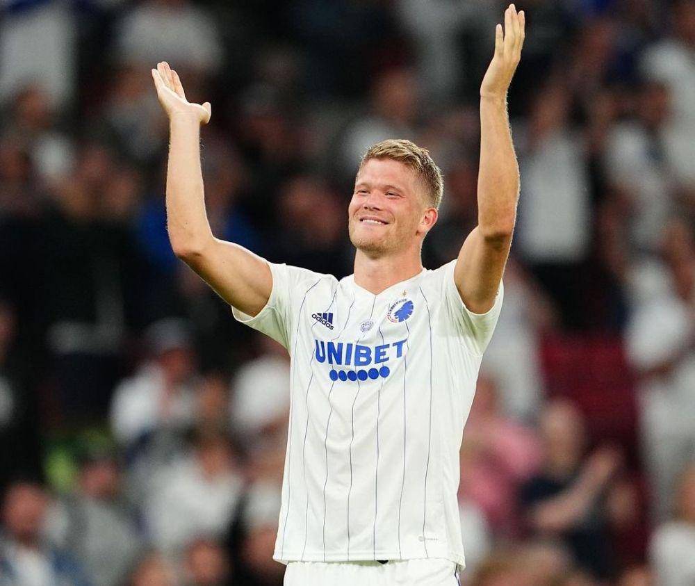 Andreas Cornelius ketika membela FC Copenhagen. (instagram.com/fc_kobenhavn)