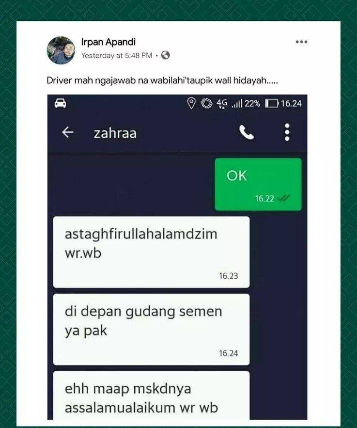 chat salah sebut (instagram.com/lambeonlen)