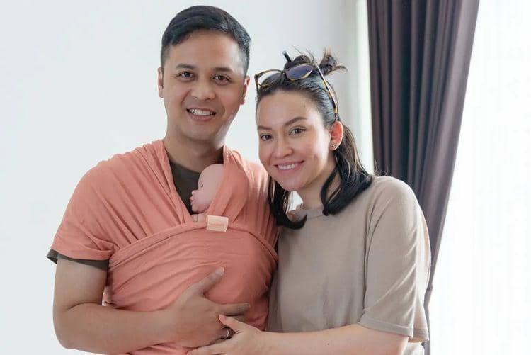 Karina Adila dan suami (instagram.com/bumilpamil.id)